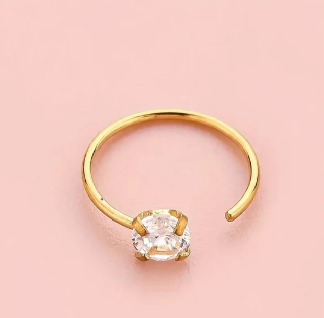 Single Pearl Nose Ring
