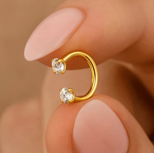 Dual Pearl Nose Ring