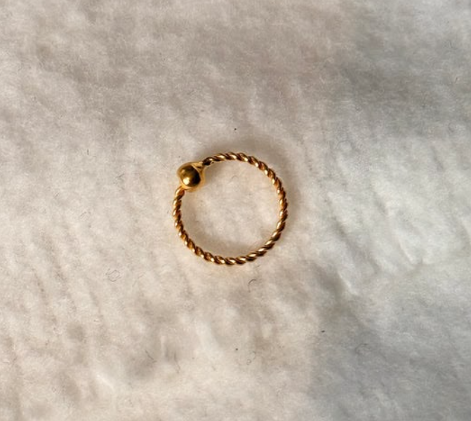 Copper Rope Nose Ring