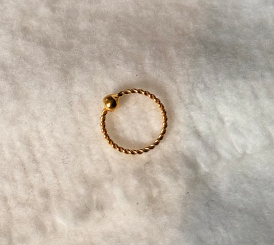 Copper Rope Nose Ring